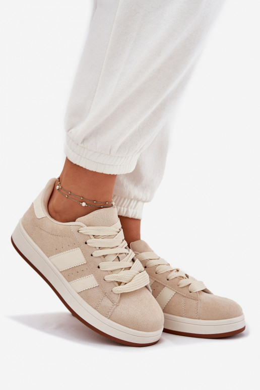 Sneakers model schoenen Dames Z van eco-suèdeu beige Arlenina