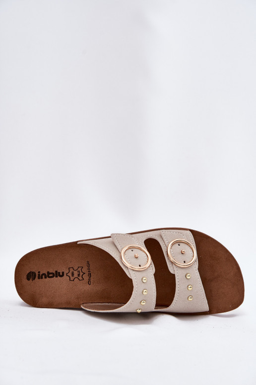 Comfortabele damespantoffels Inblu CP000054 beige