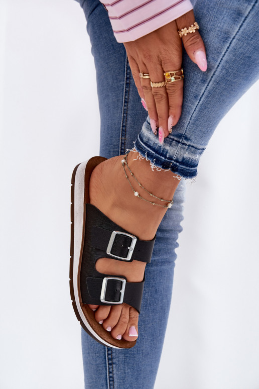 Damespantoffels met gespen Inblu CP000042 zInart