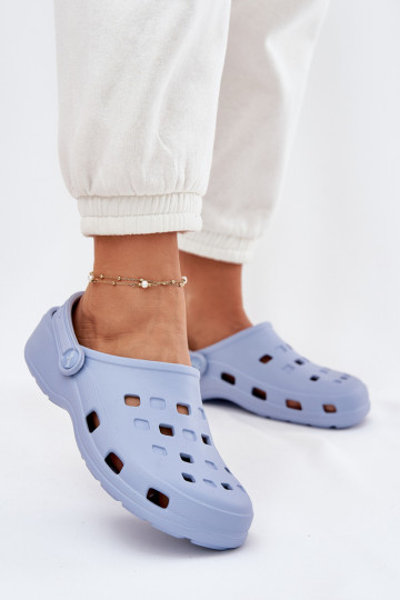 Lichte dames slippers LEMIGO 806 blauw