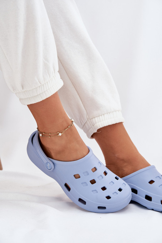 Damespantoffels LichtgeInicht pantoffels LEMIGO 806 blauIn