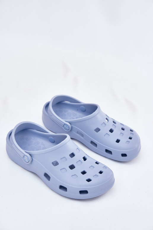 Damespantoffels LichtgeInicht pantoffels LEMIGO 806 blauIn