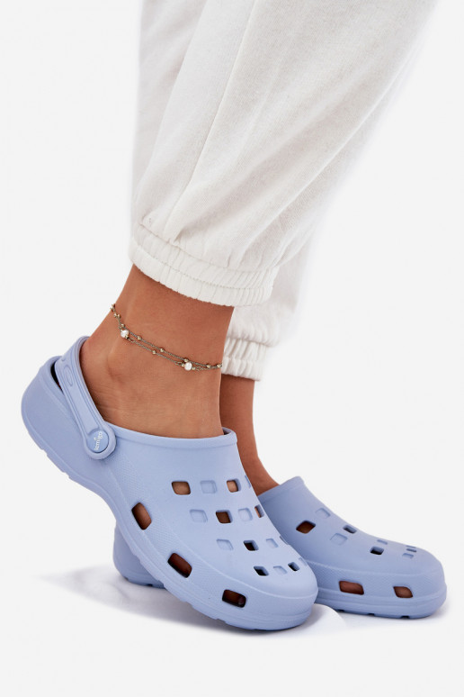 Damespantoffels LichtgeInicht pantoffels LEMIGO 806 blauIn