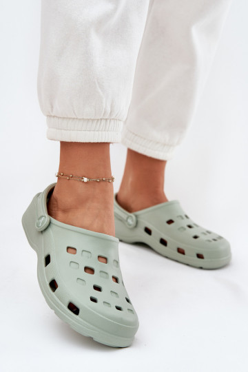 Damespantoffels LichtgeInicht pantoffels LEMIGO 806 mint kleuren