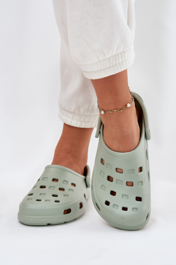 Lichte dames slippers LEMIGO 806 mintkleur 2