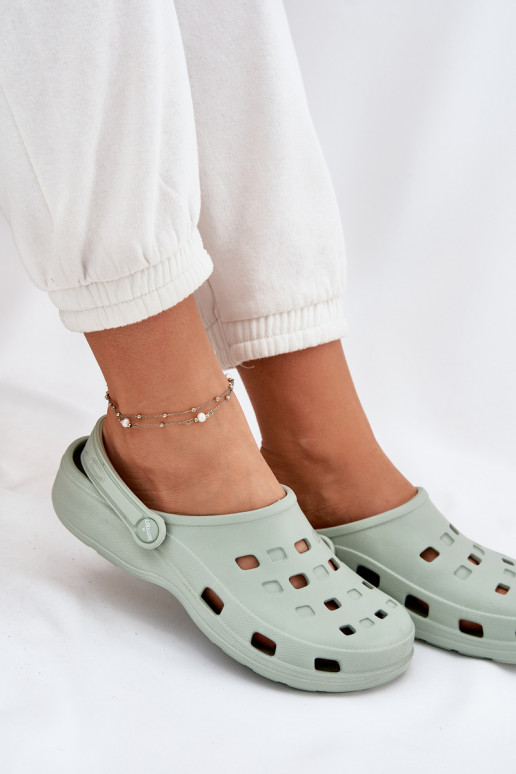 Damespantoffels LichtgeInicht pantoffels LEMIGO 806 mint kleuren