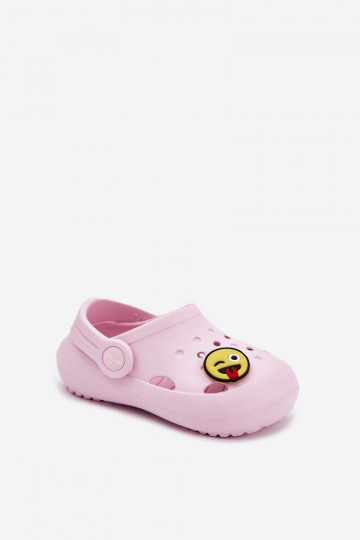 Lichte kinderslippers met gespsluiting LEMIGOSE 880 roze