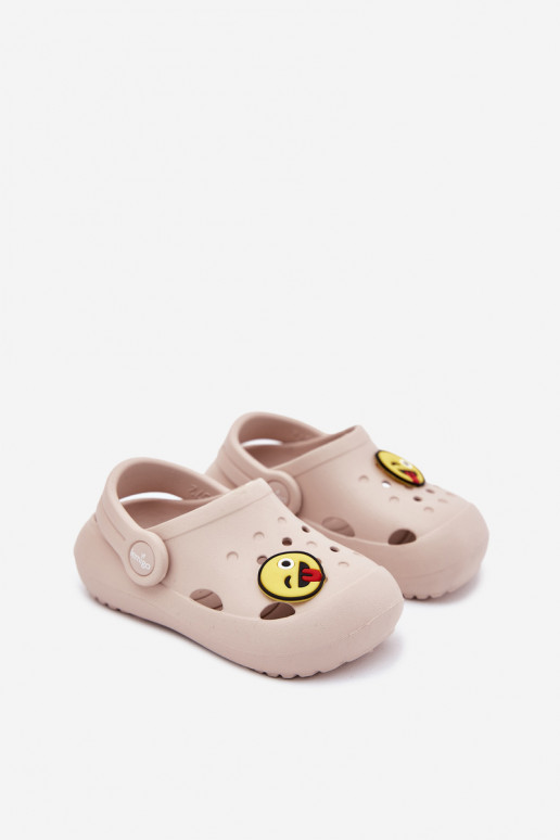 Slippers Kinderen LichtgeInicht pantoffels Z Przypinką LEMIGOSE 880 beige
