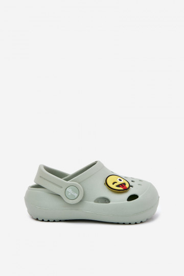 Lichte kinderslippers met gespsluiting LEMIGOSE 880 mintkleur 2
