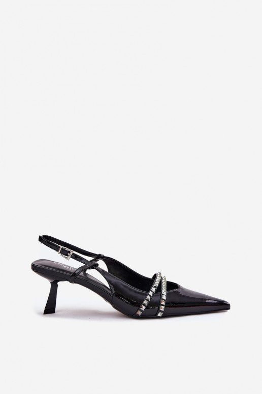 met lakeffect Schoenen met dunne hakken met riemen zInart Jelmia