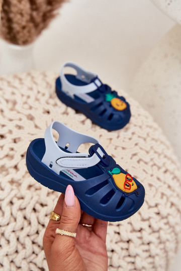 Kinder sandalen met klittenbandsluitingen Ipanema Summer XIV Baby 83615 donkerblauwe kleur