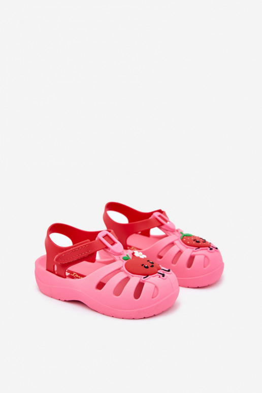 sandalen Kinderen met zelfklevende bevestigingsmiddelen OInoce 83615 Ipanema Summer XIV roze-rood