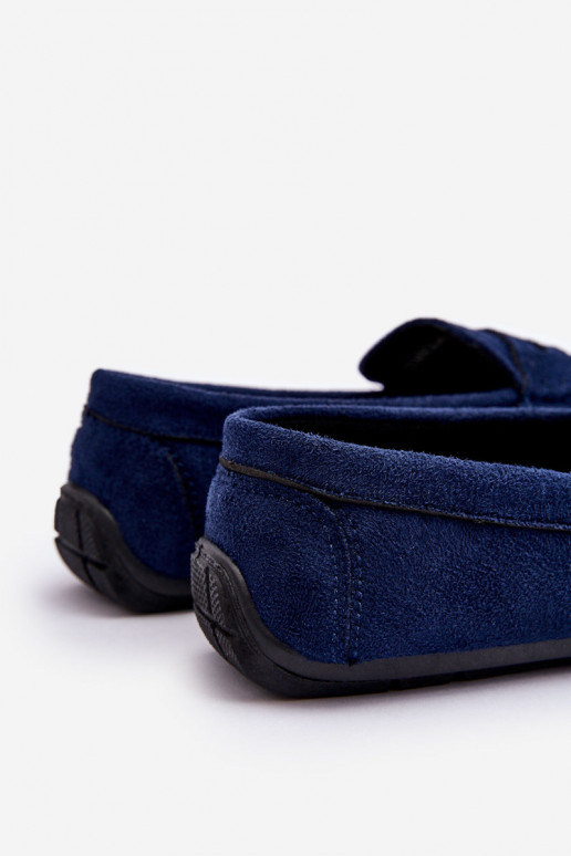 Het heeftnnen Suède mocassins donkerblauIn Het heeftck Het heeftnnen Suède mocassins donkerblauIn Het heeftck