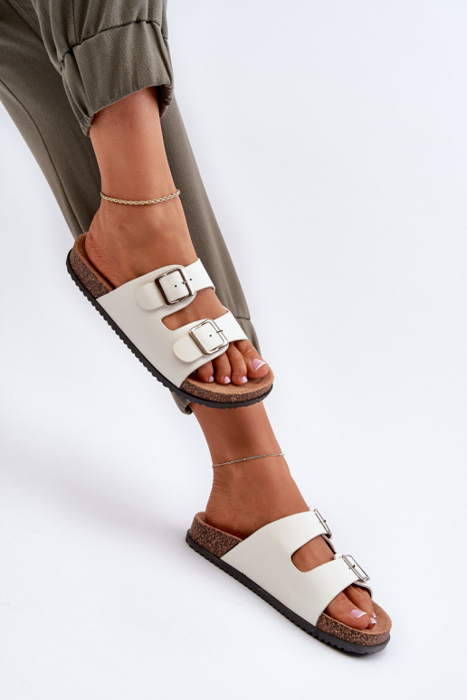 Damespantoffels met gespen Initte kleur Oliena