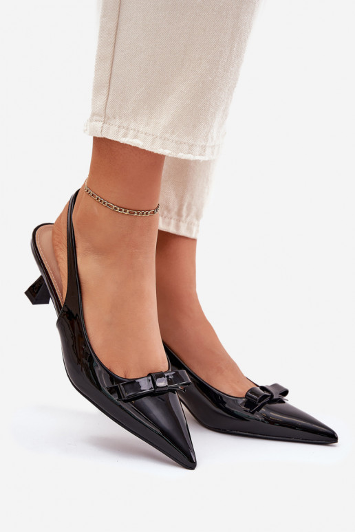 met lakeffect sandalen met dunne hakken met linten zInart Opylna