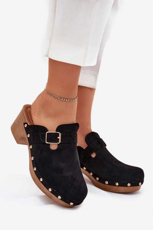 Slippers Klompen Dames met hakken met gespen zInart Veldexina Slippers Klompen Dames met hakken met gespen zInart Veldexina