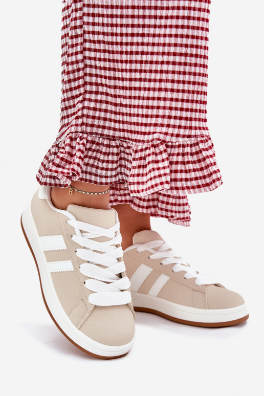 sportschoenen Sneakers model schoenen Dames van ecoleer beige Ravina sportschoenen Sneakers model schoenen Dames van ecoleer beige Ravina