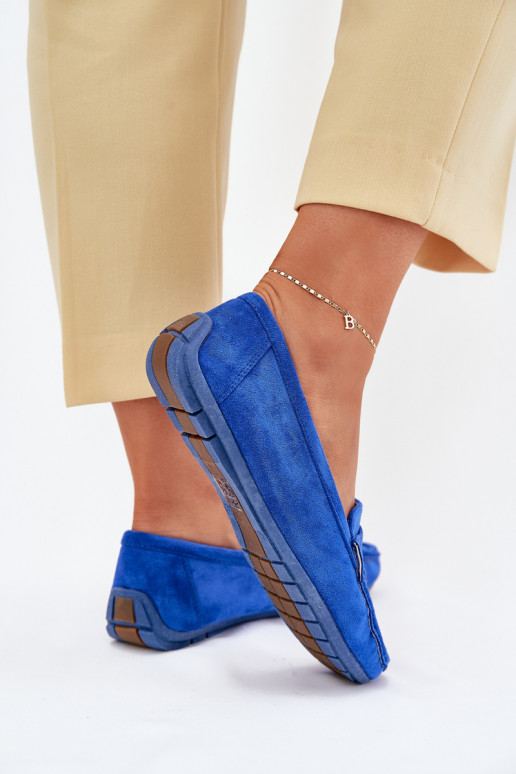 Elegante suède mocassins kobalt blauIn Lenvie Elegante suède mocassins kobalt blauIn Lenvie