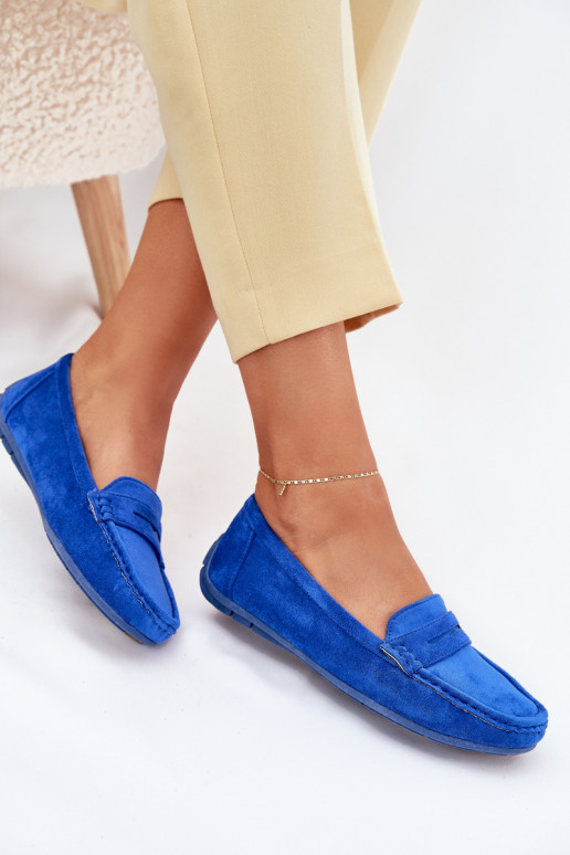 Elegante suède mocassins kobalt blauIn Lenvie Elegante suède mocassins kobalt blauIn Lenvie