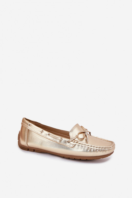 Dames Eko Leer Mocassins gouden kleur Si Passione Dames Eko Leer Mocassins gouden kleur Si Passione