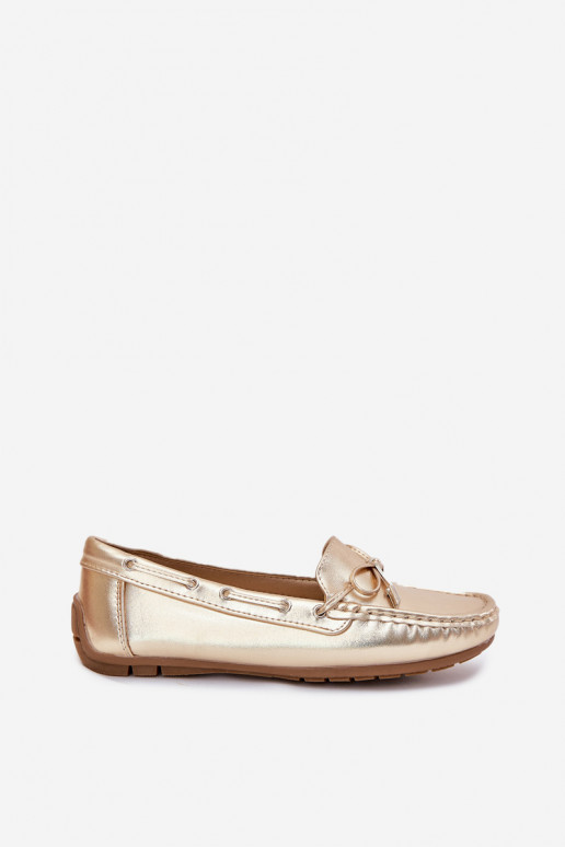 Dames Eko Leer Mocassins gouden kleur Si Passione Dames Eko Leer Mocassins gouden kleur Si Passione