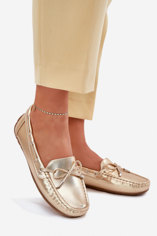 Dames Eko Leer Mocassins gouden kleur Si Passione Dames Eko Leer Mocassins gouden kleur Si Passione