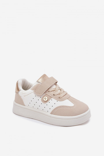 sportschoenen Sneakers model schoenen Kinderen met zelfklevende bevestigingsmiddelen beige Zarina 2