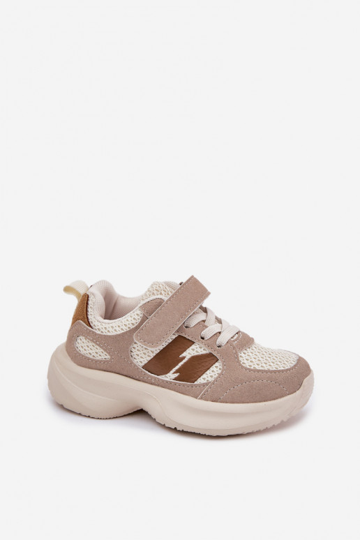 sportschoenen Sneakers model schoenen Kinderen met zelfklevende bevestigingsmiddelen beige Selinea