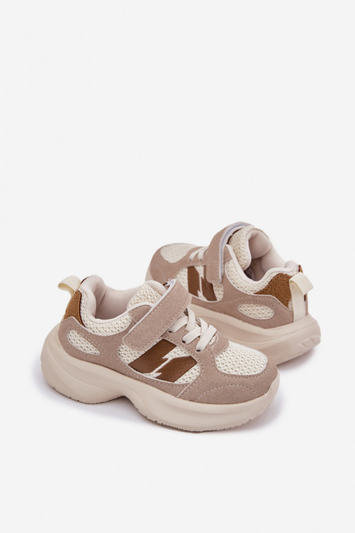 sportschoenen Sneakers model schoenen Kinderen met zelfklevende bevestigingsmiddelen beige Selinea