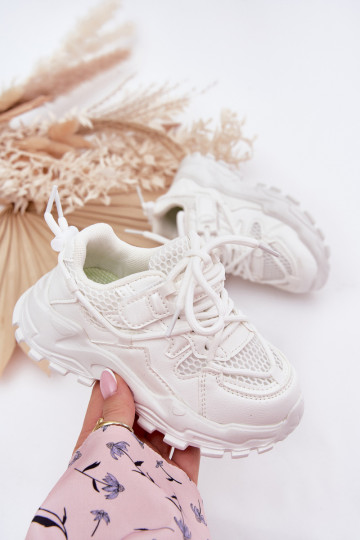 Kinderen sportieve schoenen in wit