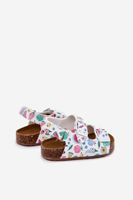 Kindersandalen Op een kurkzool met gespen OInoce Initte kleur Thessa Kindersandalen Op een kurkzool met gespen OInoce Initte kleur Thessa