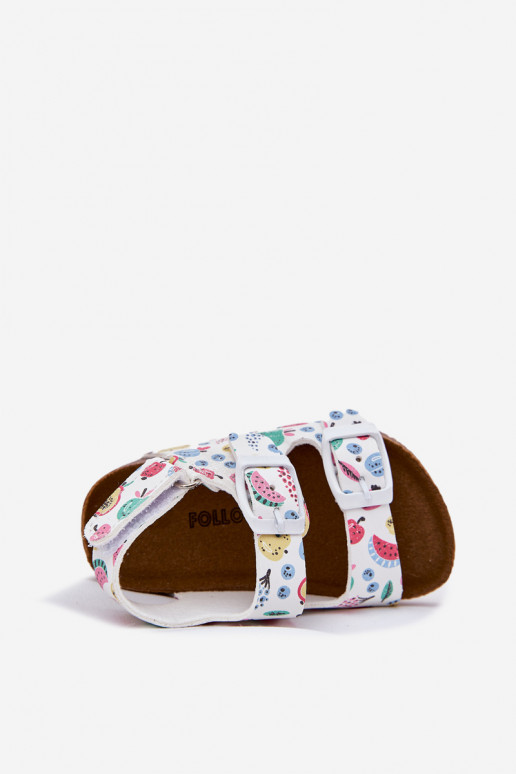 Kindersandalen Op een kurkzool met gespen OInoce Initte kleur Thessa Kindersandalen Op een kurkzool met gespen OInoce Initte kleur Thessa