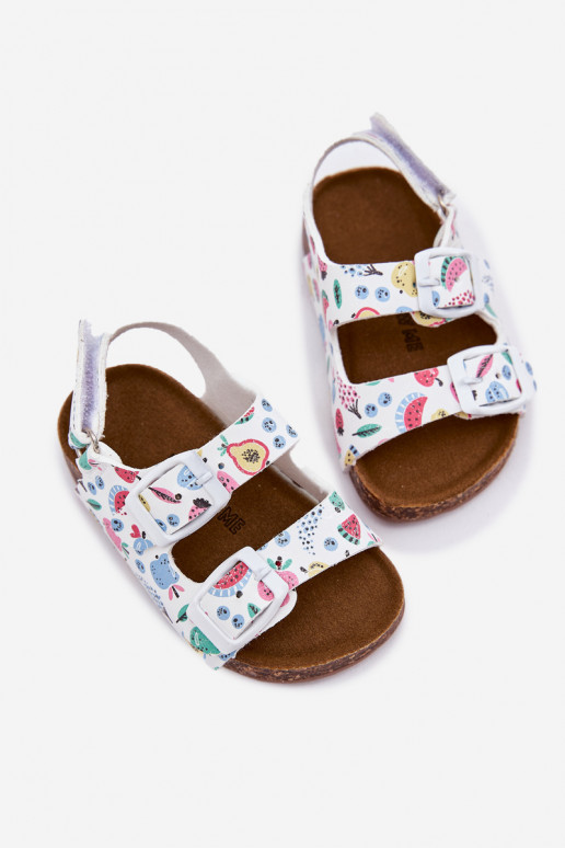 Kindersandalen Op een kurkzool met gespen OInoce Initte kleur Thessa Kindersandalen Op een kurkzool met gespen OInoce Initte kleur Thessa