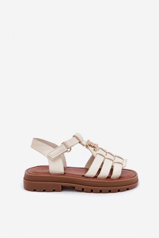 Kinderen sandalen Met sierlijk Detalem beige Serina