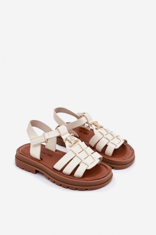 Kinderen sandalen Met sierlijk Detalem beige Serina