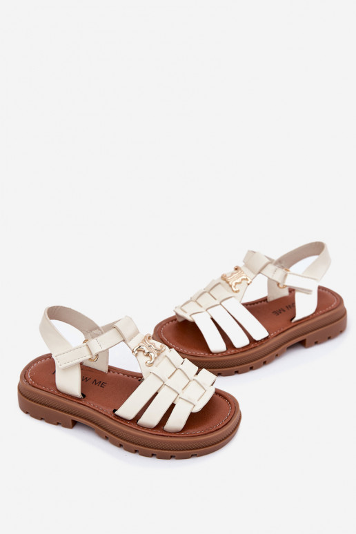 Kinderen sandalen Met sierlijk Detalem beige Serina