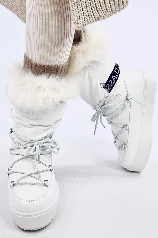 Sneeuwlaarzen met bont KENDALS WHITE