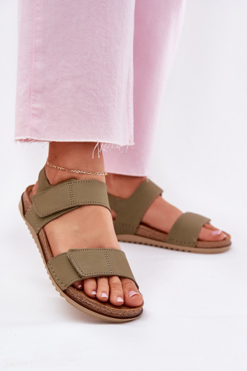 Dames sandaaltjes Inblu AA0001KU in groene kleur