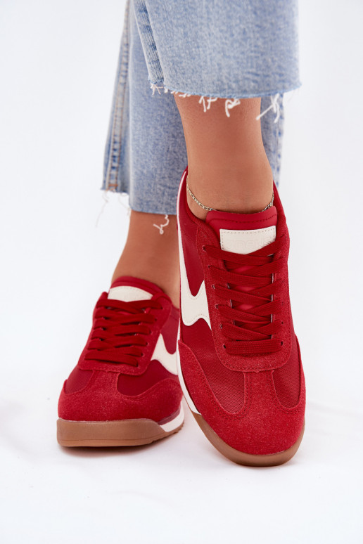 sportschoenen Sneakers model schoenen Dames rood Zerina