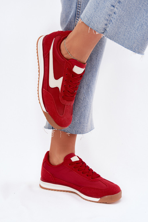 sportschoenen Sneakers model schoenen Dames rood Zerina