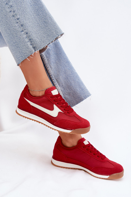 sportschoenen Sneakers model schoenen Dames rood Zerina
