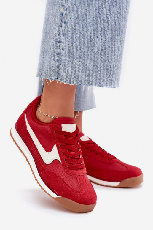 sportschoenen Sneakers model schoenen Dames rood Zerina