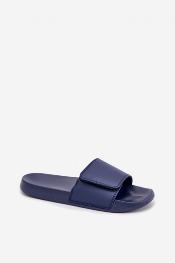 Heren slippers 4FMM00FFLIM032-31S in donkerblauw