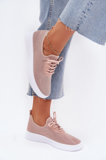 materiaal Persistent model sportschoenen met platform Dames roze Kalyra