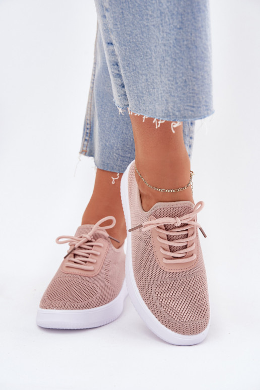 materiaal Persistent model sportschoenen met platform Dames roze Kalyra