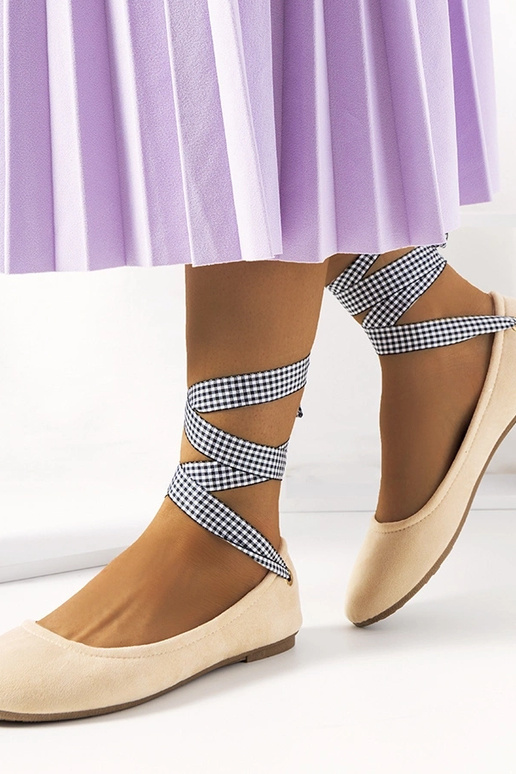 Roze schoenen met strik, „Acro"