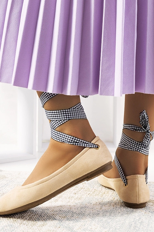 Roze schoenen met strik, „Acro"