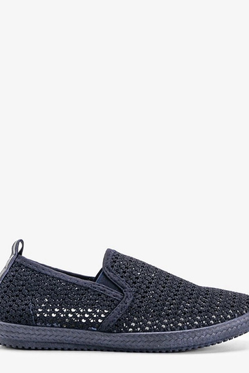 Donkerblauwe open schoenen, „Mallory"
