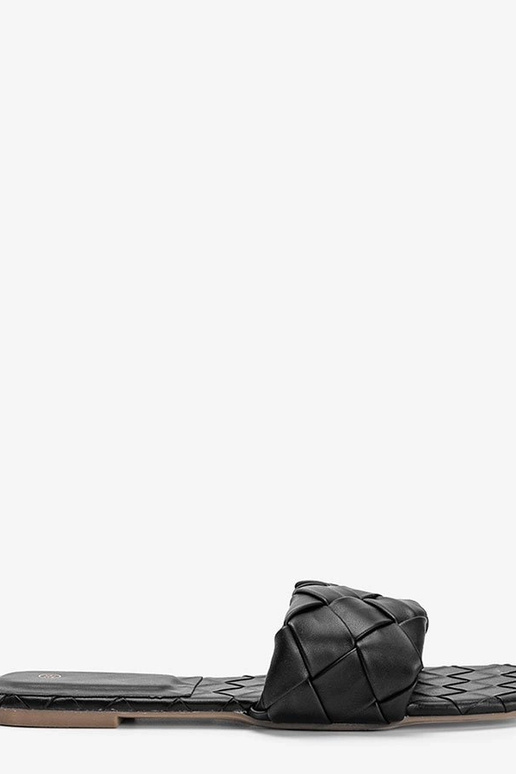 Zwarte gevlochten sandalen, „Chimmie"