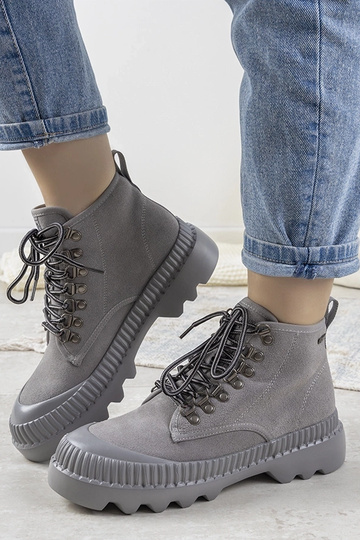 Grijze dames sportschoenen, „Big Star Laprise"